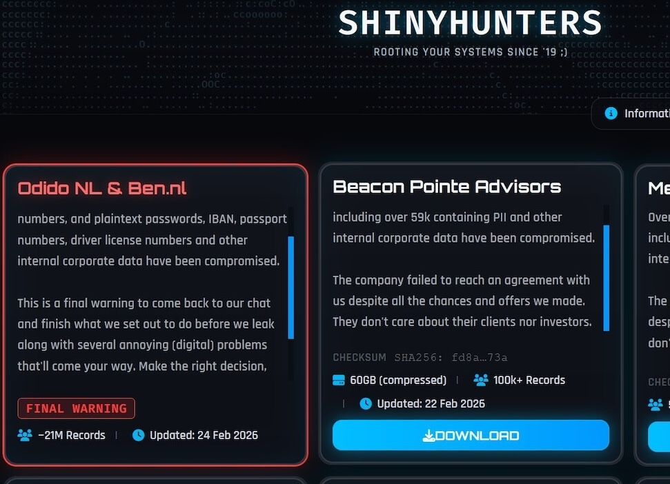 ShinyHunters Ransom Note