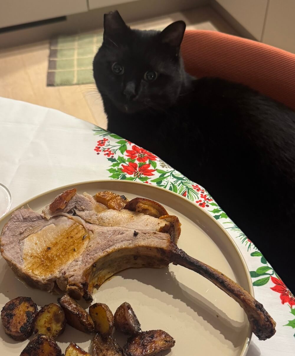 A pork tomahawk and me